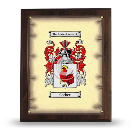 Cochee Coat of Arms Plaque