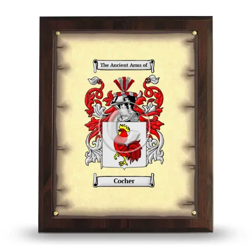 Cocher Coat of Arms Plaque