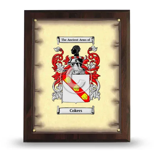 Cokers Coat of Arms Plaque
