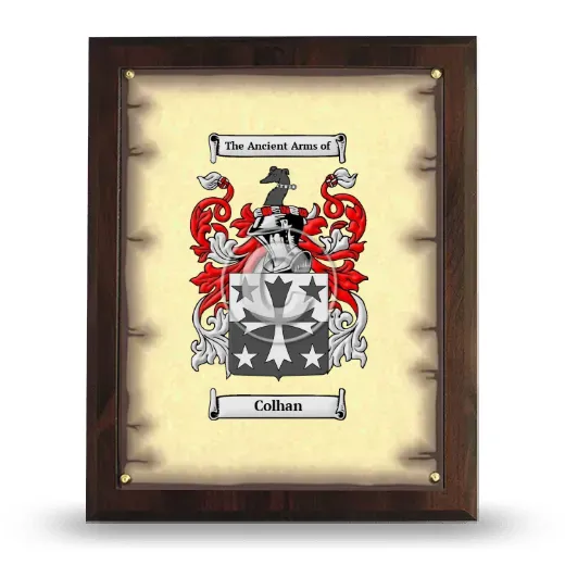 Colhan Coat of Arms Plaque