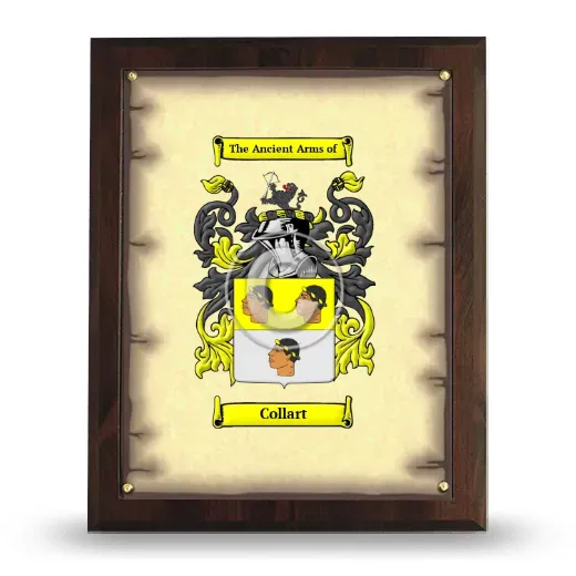 Collart Coat of Arms Plaque