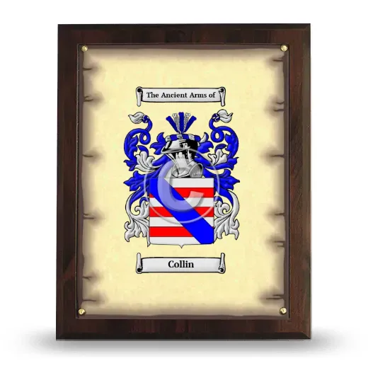 Collin Coat of Arms Plaque