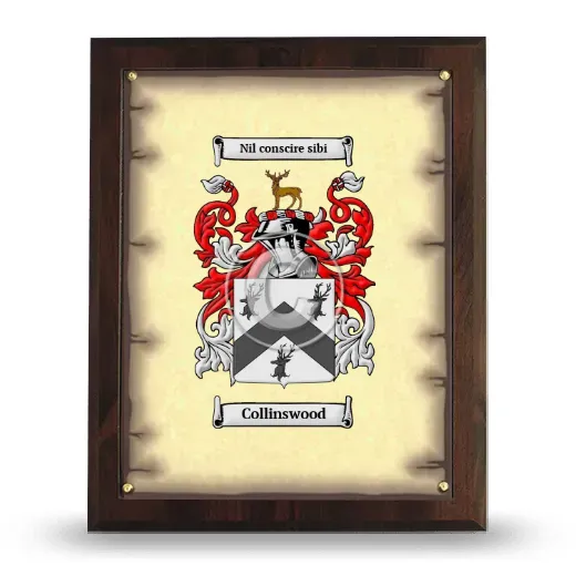Collinswood Coat of Arms Plaque