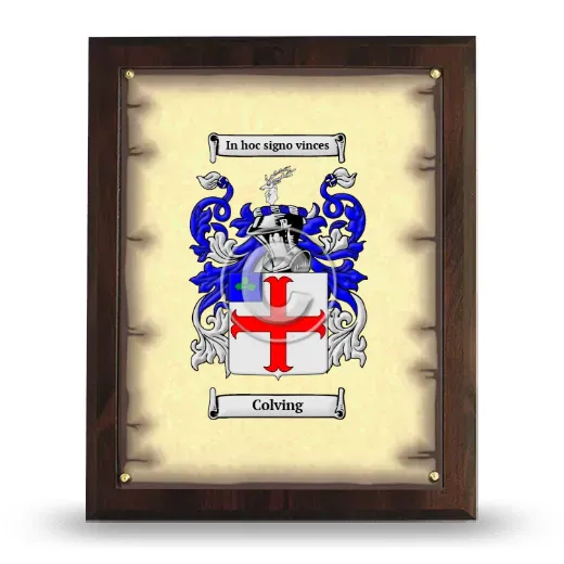 Colving Coat of Arms Plaque