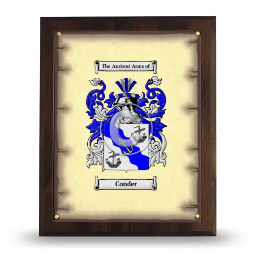 Conder Coat of Arms Plaque
