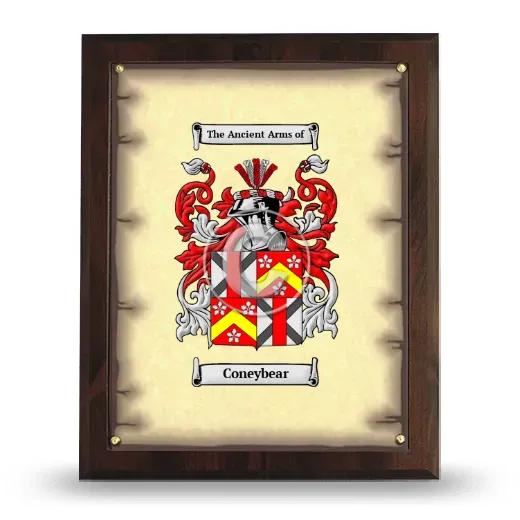 Coneybear Coat of Arms Plaque