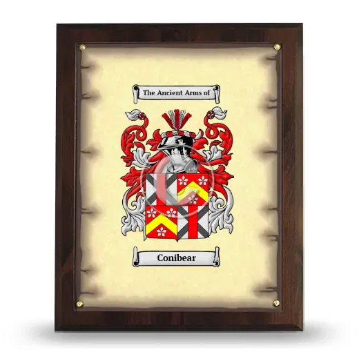Conibear Coat of Arms Plaque