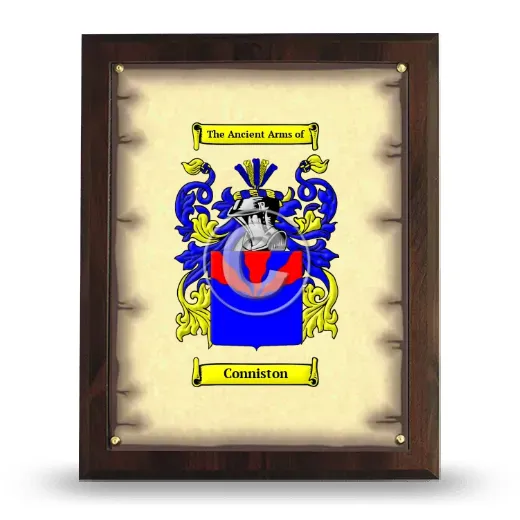 Conniston Coat of Arms Plaque