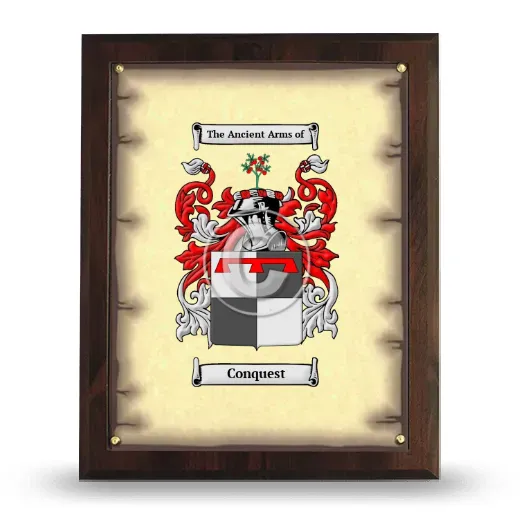 Conquest Coat of Arms Plaque