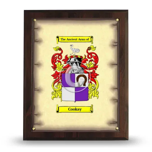 Cookay Coat of Arms Plaque