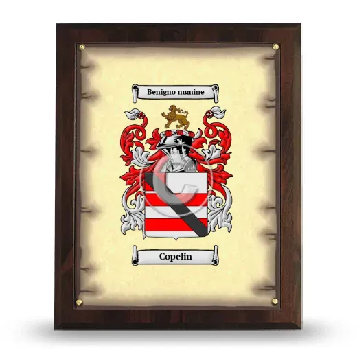 Copelin Coat of Arms Plaque