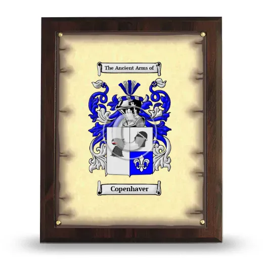 Copenhaver Coat of Arms Plaque