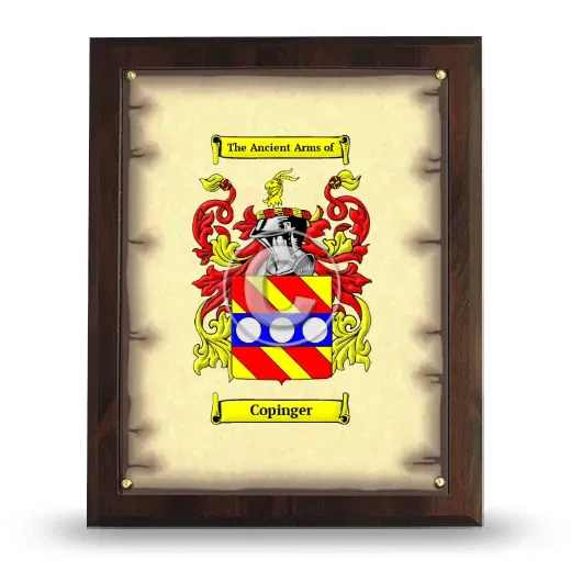 Copinger Coat of Arms Plaque