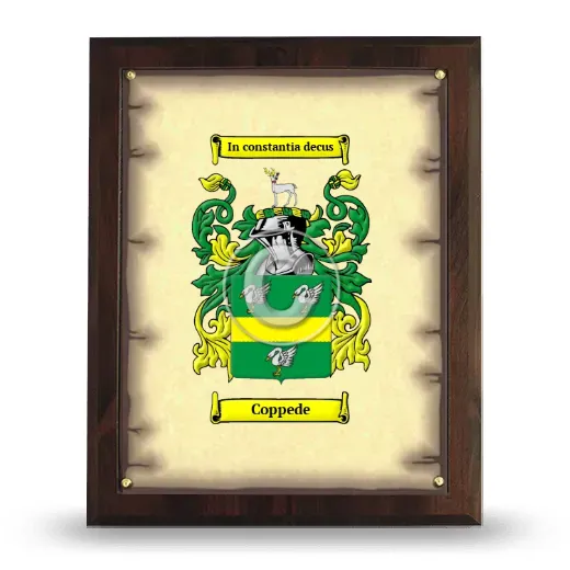 Coppede Coat of Arms Plaque