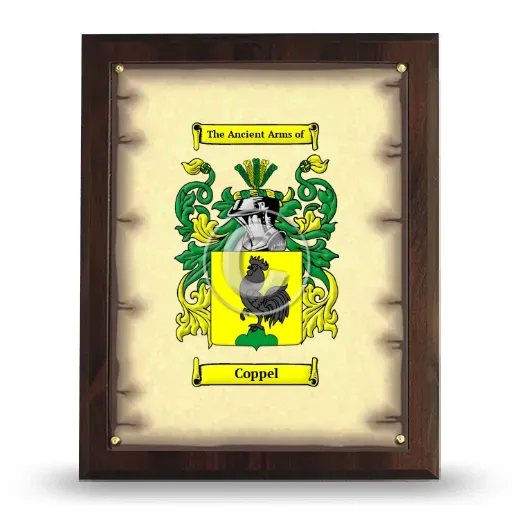 Coppel Coat of Arms Plaque