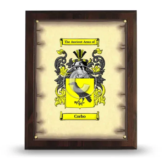 Corbo Coat of Arms Plaque