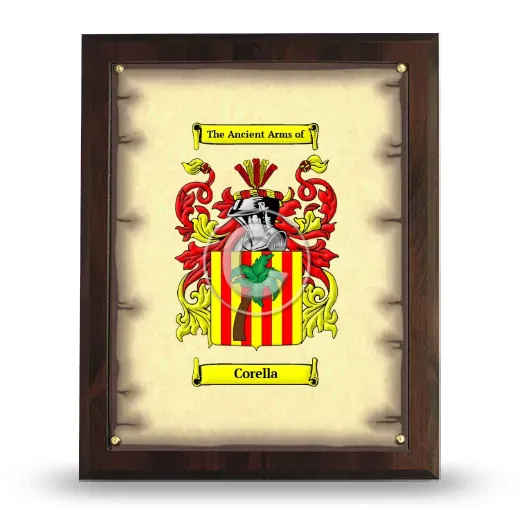 Corella Coat of Arms Plaque