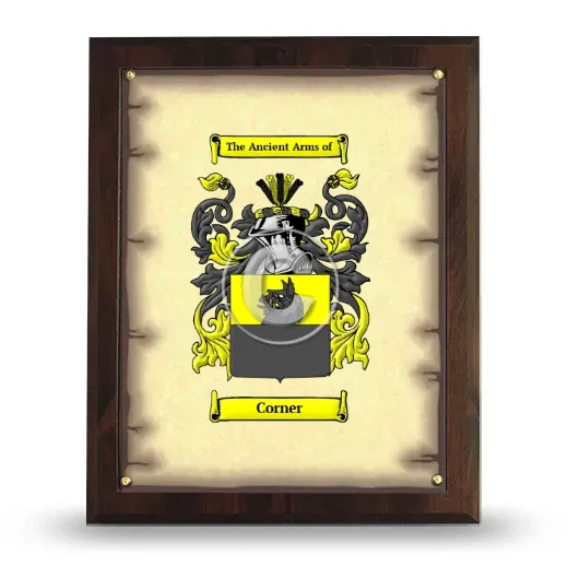 Corner Coat of Arms Plaque