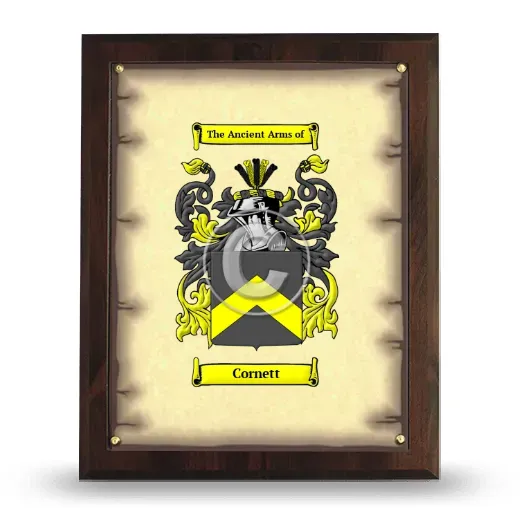 Cornett Coat of Arms Plaque