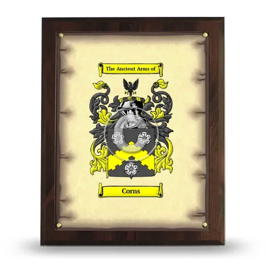 Corns Coat of Arms Plaque