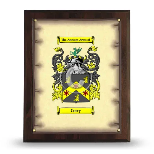 Corry Coat of Arms Plaque