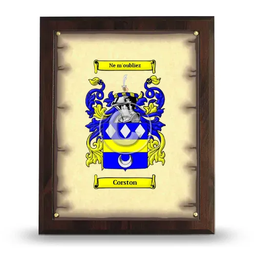 Corston Coat of Arms Plaque