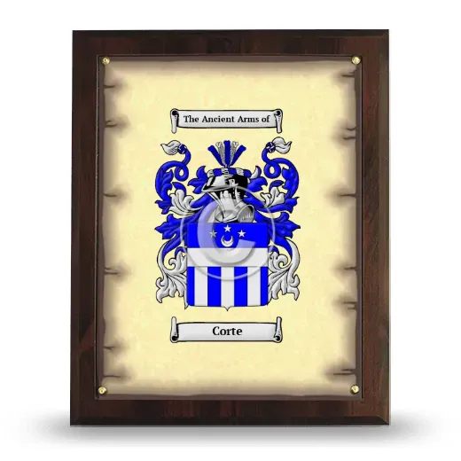 Corte Coat of Arms Plaque