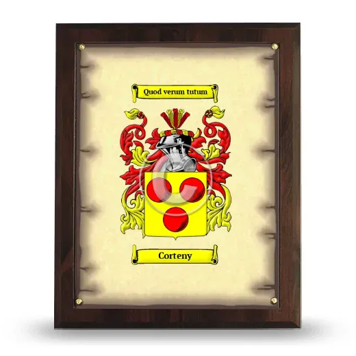 Corteny Coat of Arms Plaque