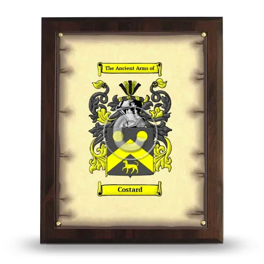 Costard Coat of Arms Plaque