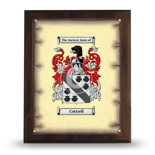 Cottrell Coat of Arms Plaque