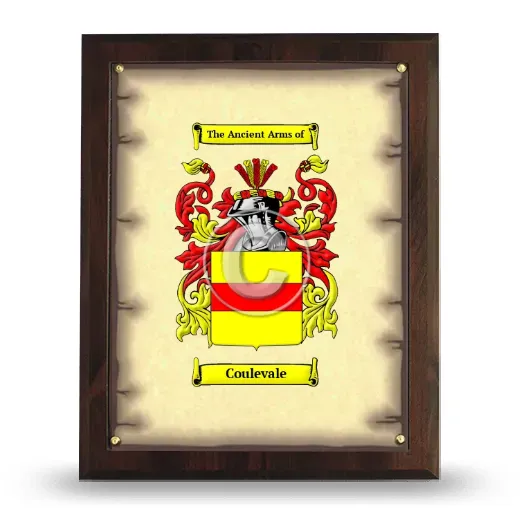 Coulevale Coat of Arms Plaque