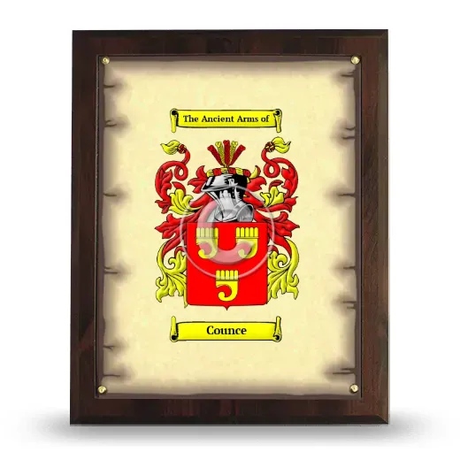 Counce Coat of Arms Plaque