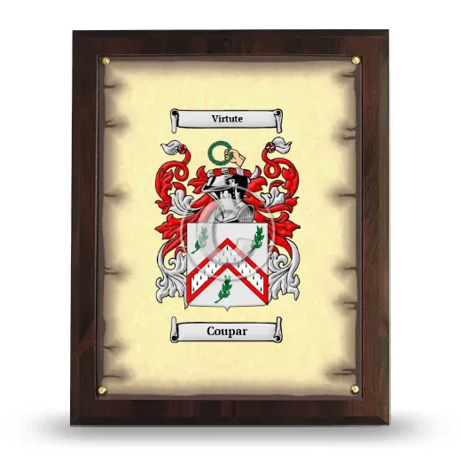 Coupar Coat of Arms Plaque
