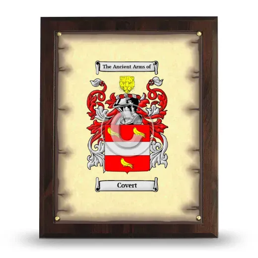 Covert Coat of Arms Plaque