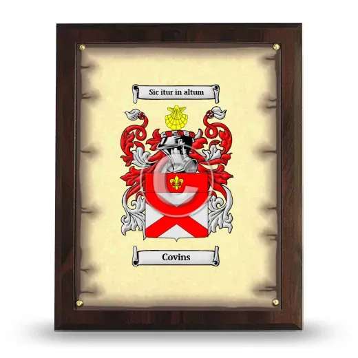 Covins Coat of Arms Plaque