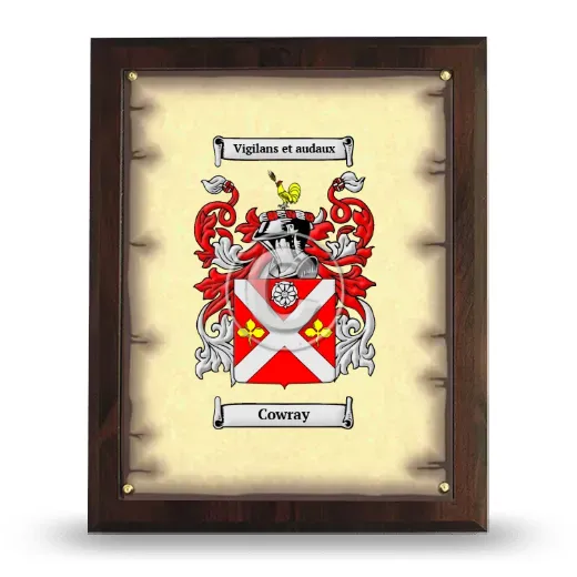 Cowray Coat of Arms Plaque
