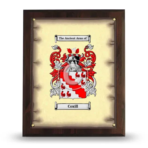 Coxill Coat of Arms Plaque