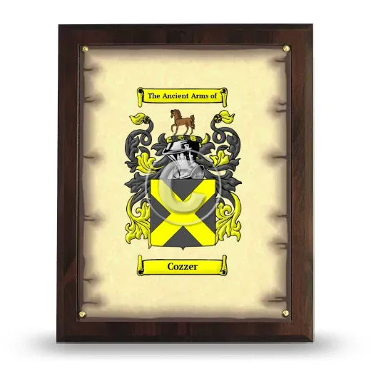 Cozzer Coat of Arms Plaque