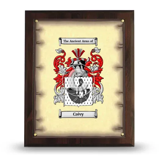 Crévy Coat of Arms Plaque