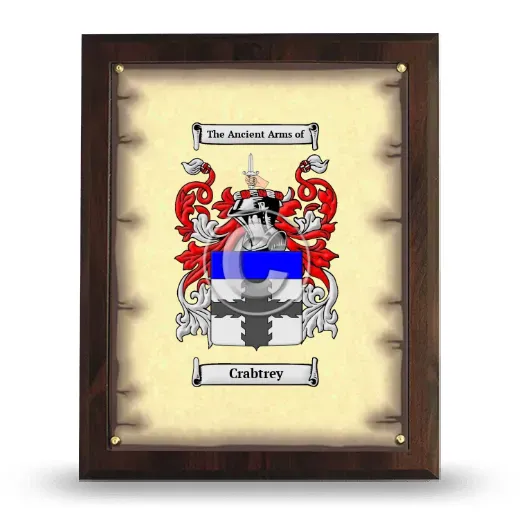Crabtrey Coat of Arms Plaque