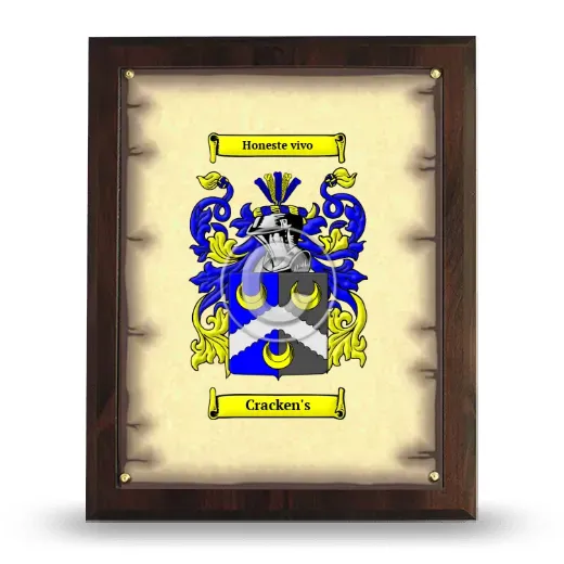 Cracken's Coat of Arms Plaque