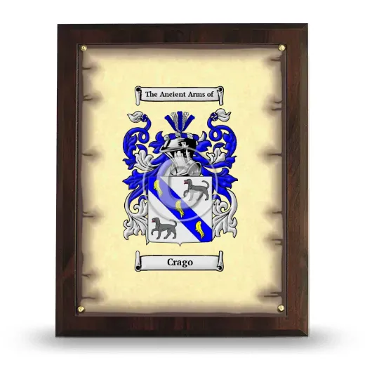 Crago Coat of Arms Plaque
