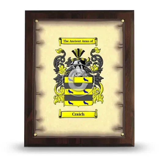 Craich Coat of Arms Plaque