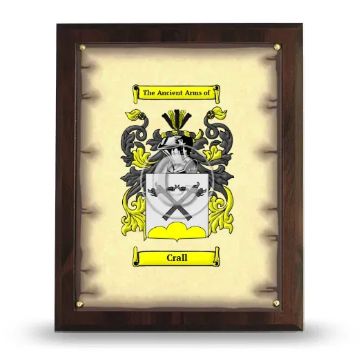 Crall Coat of Arms Plaque