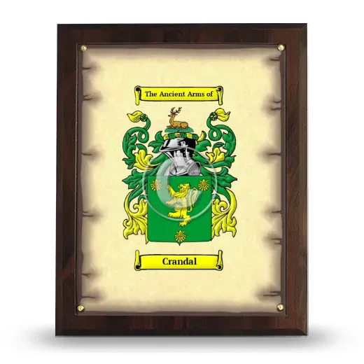 Crandal Coat of Arms Plaque