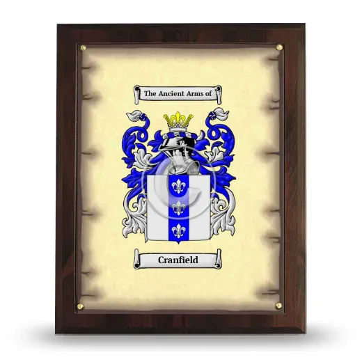 Cranfield Coat of Arms Plaque