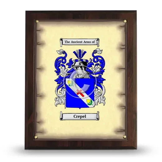 Crepel Coat of Arms Plaque