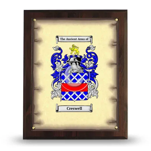 Creswell Coat of Arms Plaque