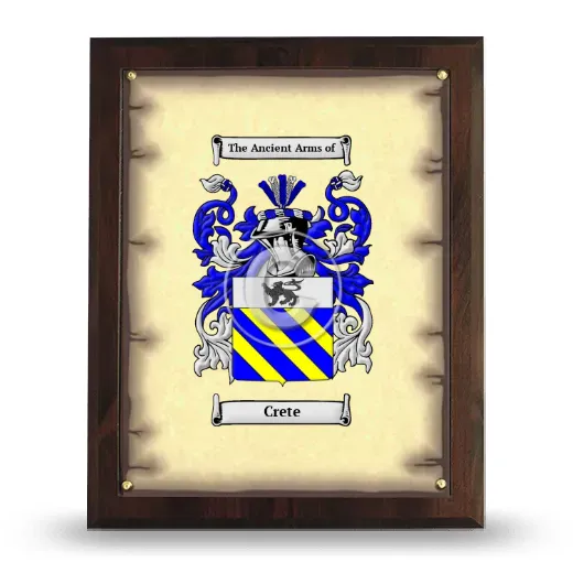 Crete Coat of Arms Plaque
