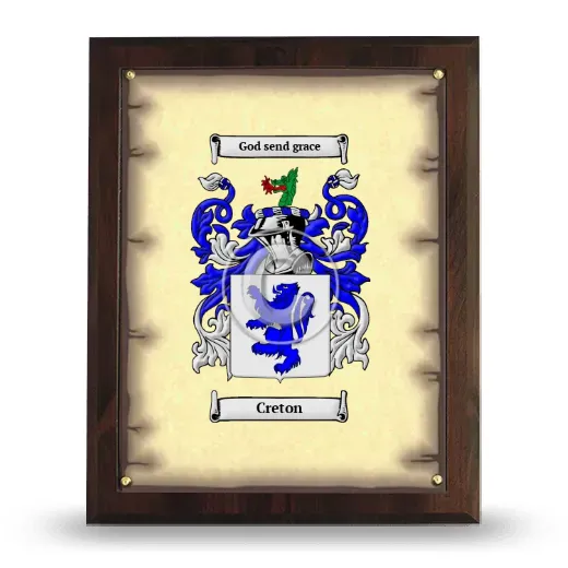 Creton Coat of Arms Plaque